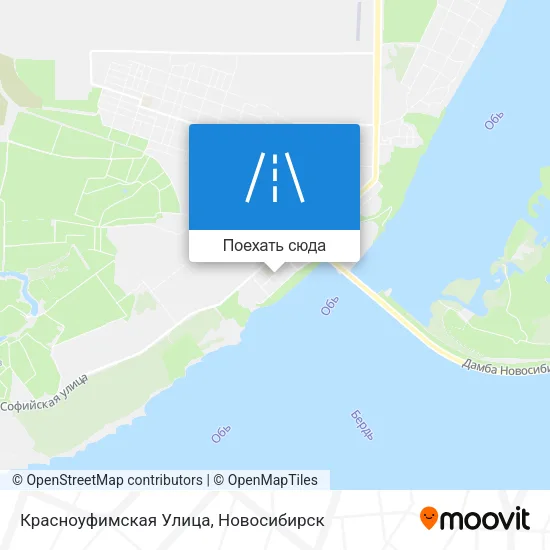 Карта Красноуфимская Улица