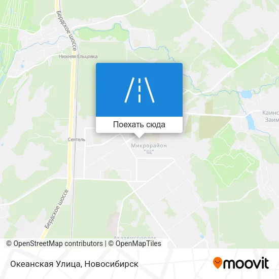 Карта Океанская Улица