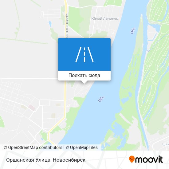 Карта Оршанская Улица