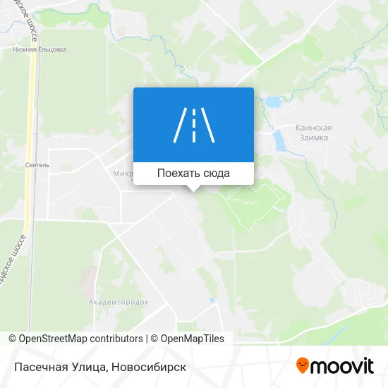 Карта Пасечная Улица