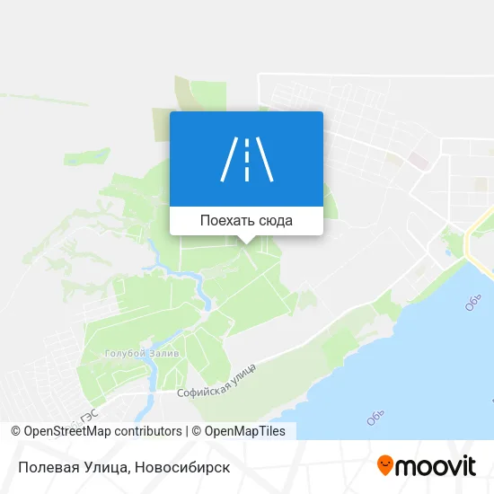 Карта Полевая Улица
