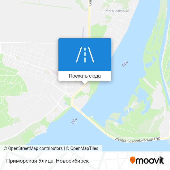 Карта Приморская Улица