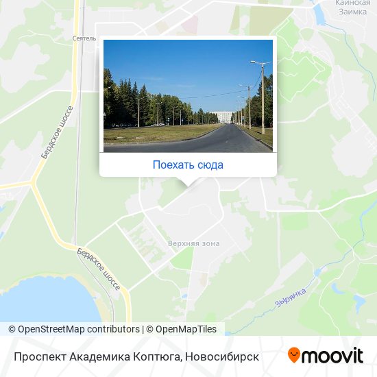 Карта Проспект Академика Коптюга