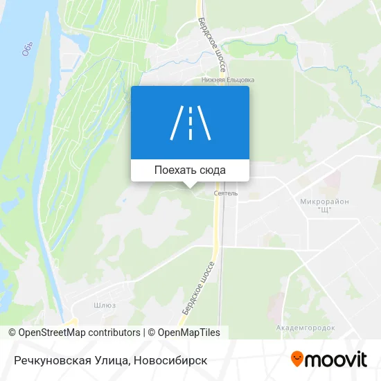 Карта Речкуновская Улица