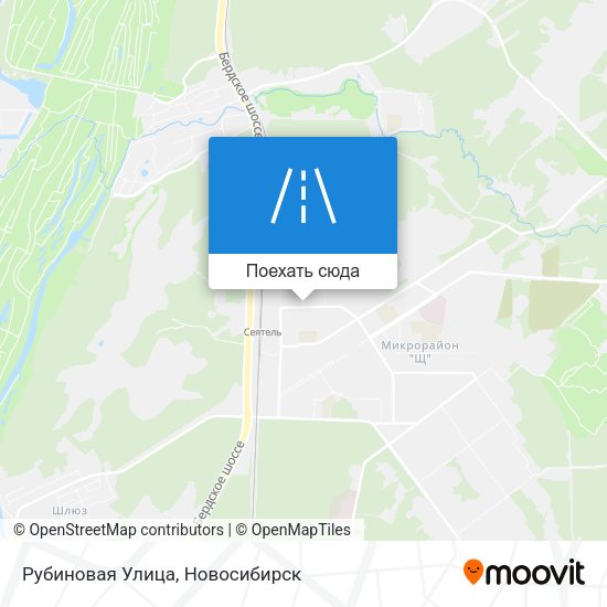 Карта Рубиновая Улица