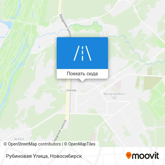 Карта Рубиновая Улица