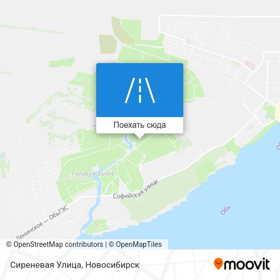 Карта Сиреневая Улица