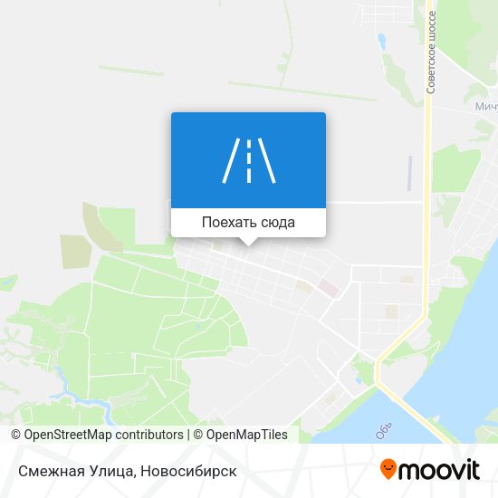 Карта Смежная Улица