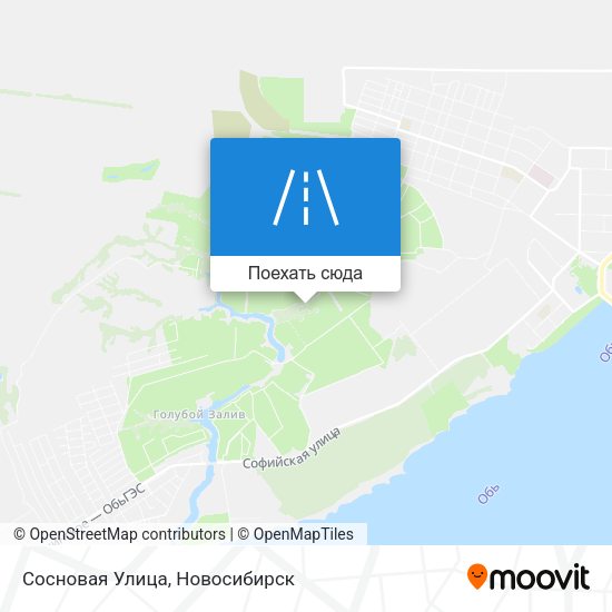 Карта Сосновая Улица