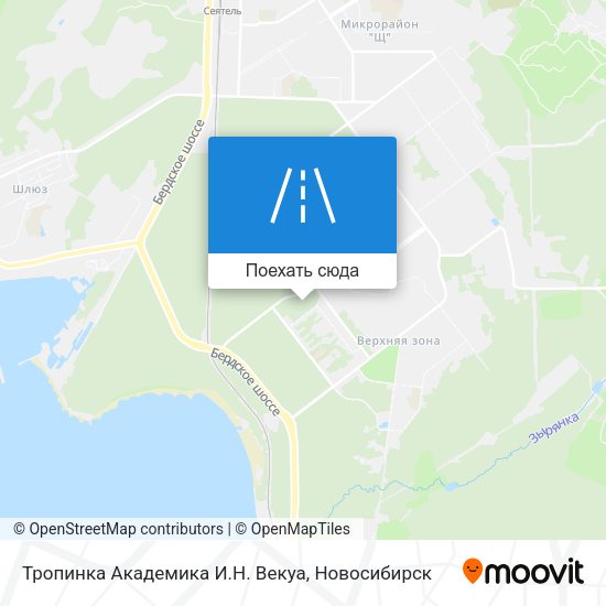 Карта Тропинка Академика И.Н. Векуа