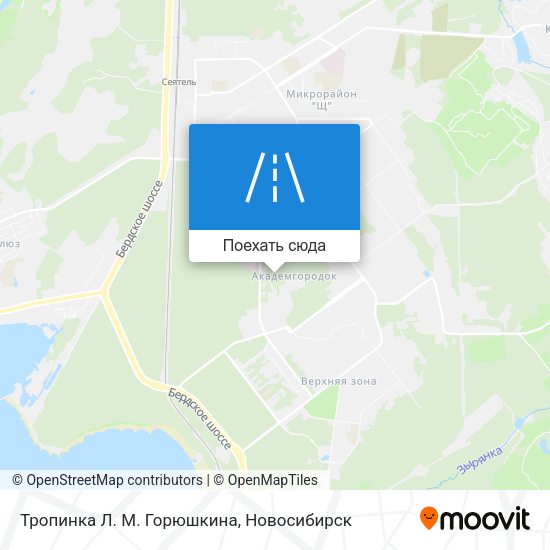 Карта Тропинка Л. М. Горюшкина