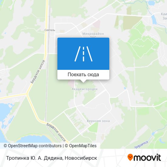 Карта Тропинка Ю. А. Дядина