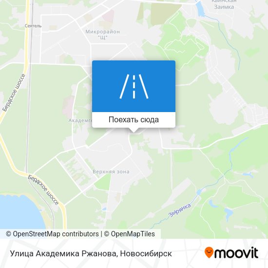 Карта Улица Академика Ржанова