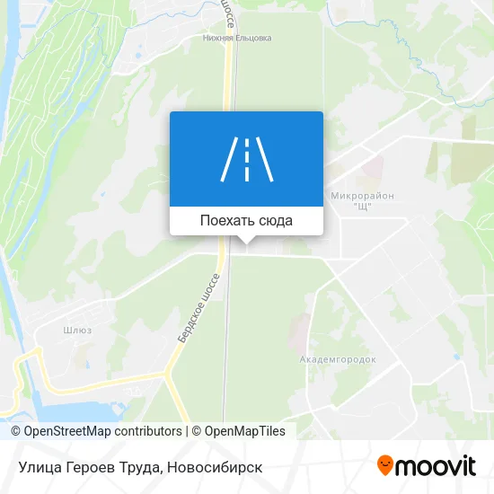 Карта Улица Героев Труда