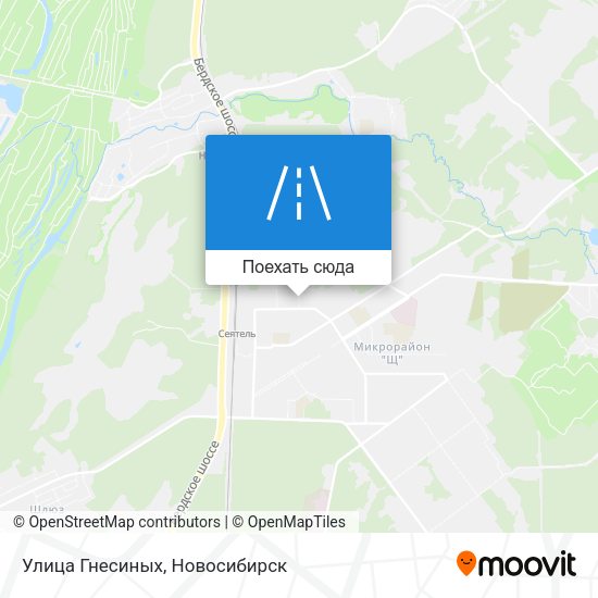 Карта Улица Гнесиных
