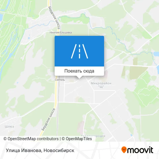 Карта Улица Иванова