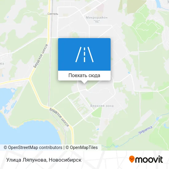 Карта Улица Ляпунова