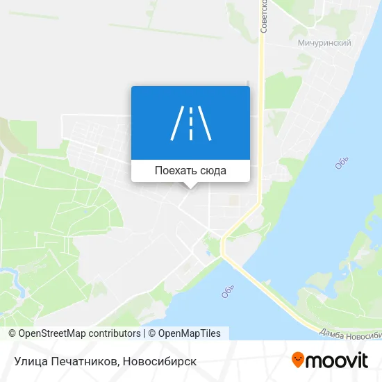 Карта Улица Печатников