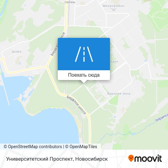 Карта Университетский Проспект