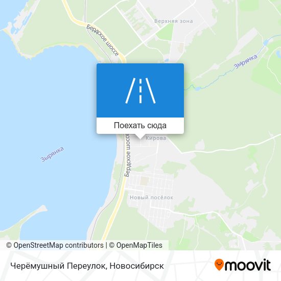Карта Черёмушный Переулок
