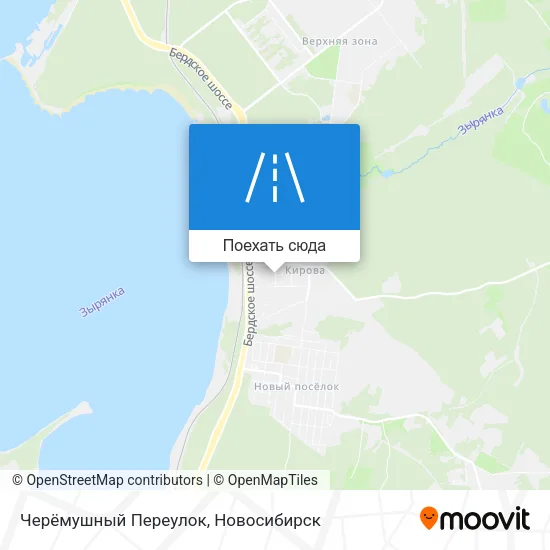 Карта Черёмушный Переулок