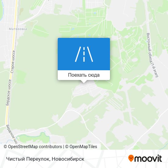 Карта Чистый Переулок