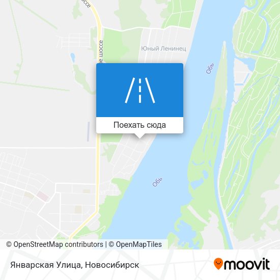 Карта Январская Улица