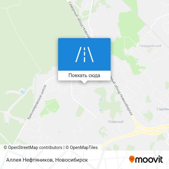 Карта Аллея Нефтяников