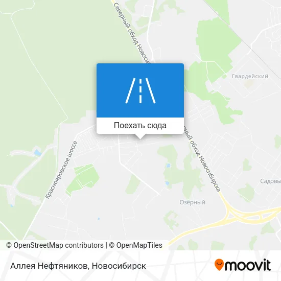 Карта Аллея Нефтяников