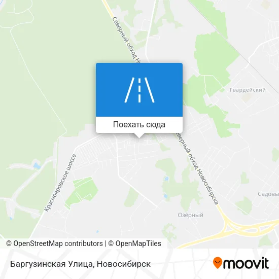 Карта Баргузинская Улица
