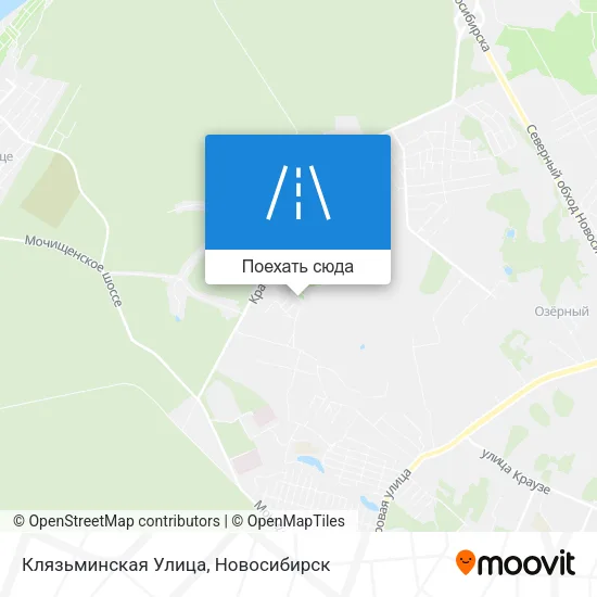 Карта Клязьминская Улица