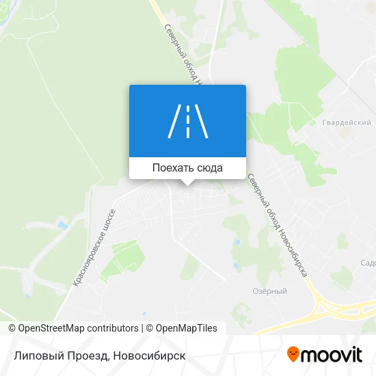 Карта Липовый Проезд