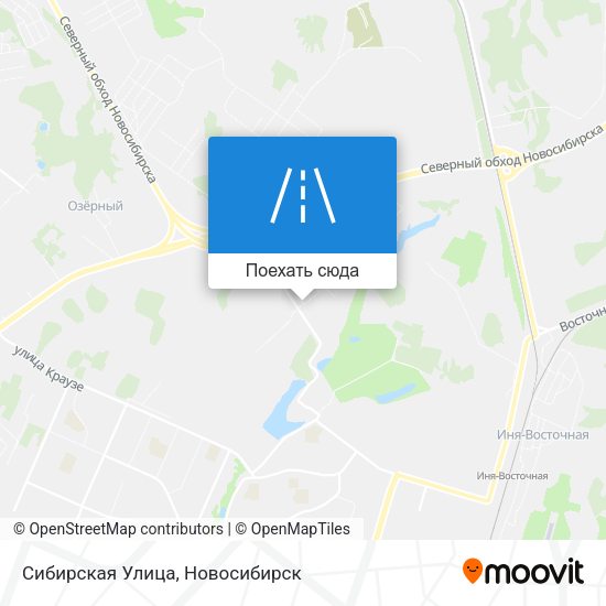 Карта Сибирская Улица