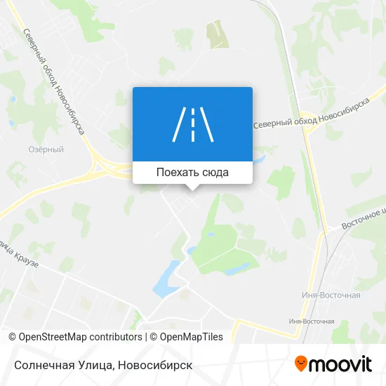 Карта Солнечная Улица