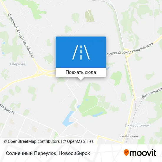 Карта Солнечный Переулок