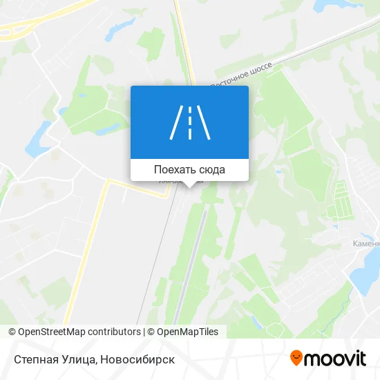 Карта Степная Улица