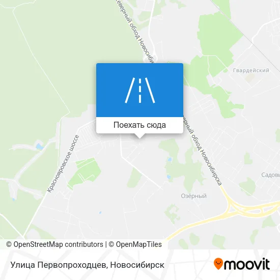 Карта Улица Первопроходцев
