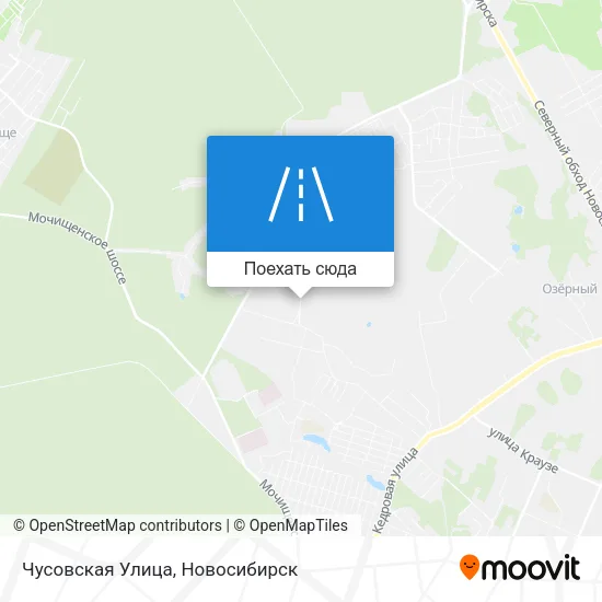 Карта Чусовская Улица