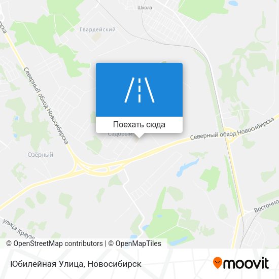 Карта Юбилейная Улица