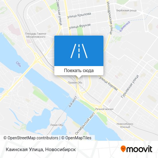 Карта Каинская Улица