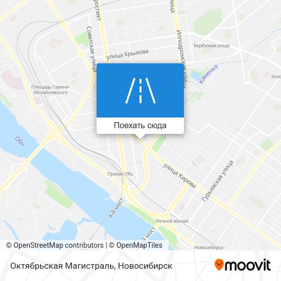 Карта Октябрьская Магистраль