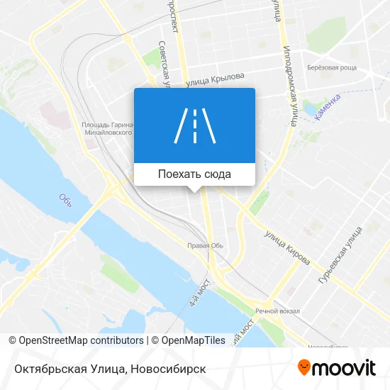 Карта Октябрьская Улица
