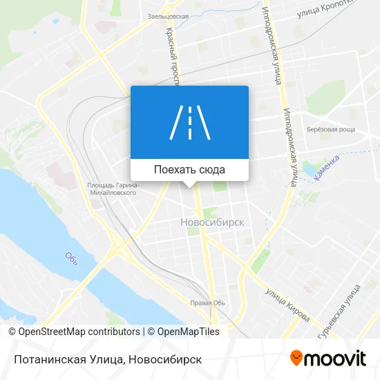 Карта Потанинская Улица