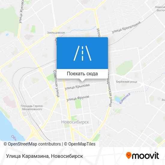 Карта Улица Карамзина