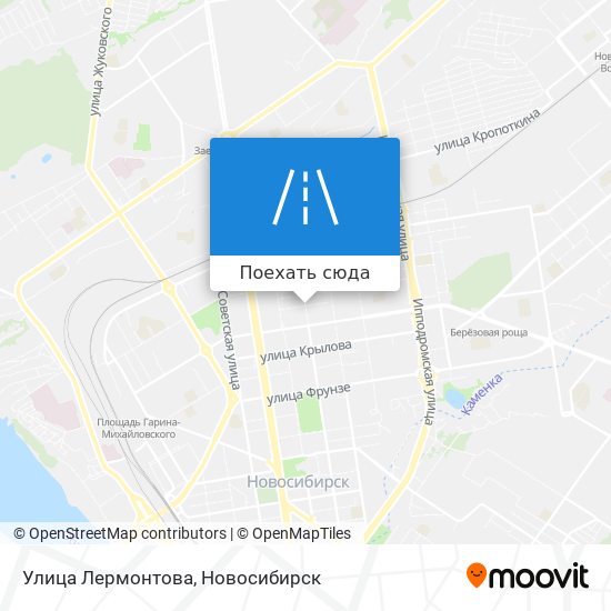Карта Улица Лермонтова