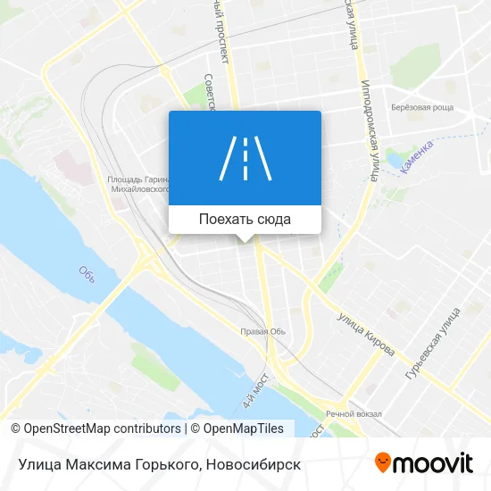 Карта Улица Максима Горького