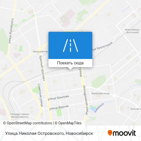 Карта Улица Николая Островского