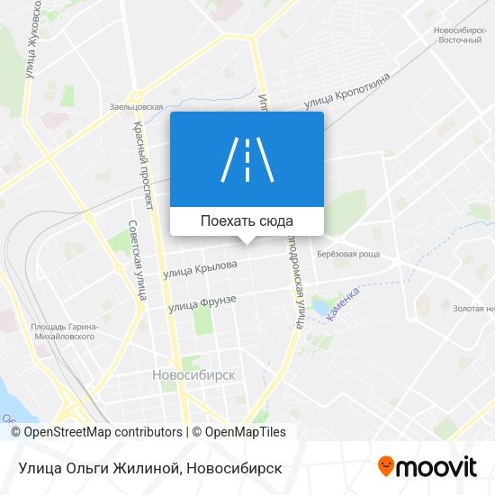 Карта Улица Ольги Жилиной