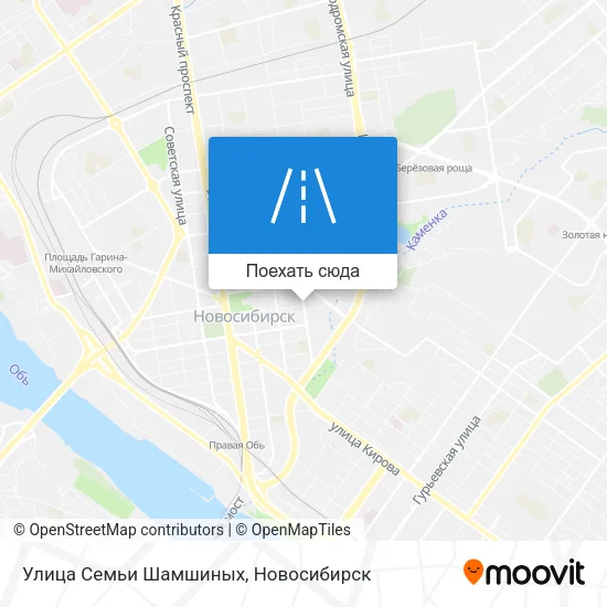 Карта Улица Семьи Шамшиных