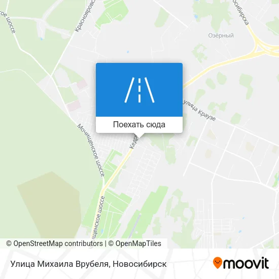 Карта Улица Михаила Врубеля